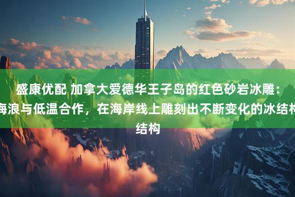 盛康优配 加拿大爱德华王子岛的红色砂岩冰雕：海浪与低温合作，在海岸线上雕刻出不断变化的冰结构