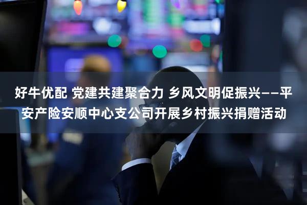 好牛优配 党建共建聚合力 乡风文明促振兴——平安产险安顺中心支公司开展乡村振兴捐赠活动